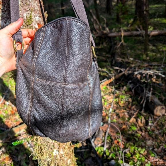 The Sak Deena Mini Crossbody Brown Leather Womens Bag - Picture 9 of 9